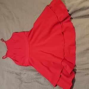 Small ROW A Lace Sequin Back Skater Mini Dress